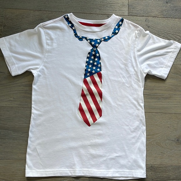 Old Navy Other - Boys USA American Vintage Graphic 🇺🇸 Flag Tie T-Shirt-Large